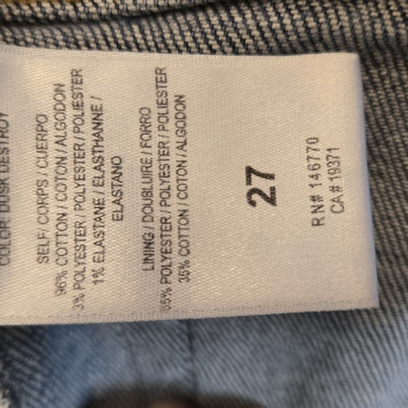 RE/DONE 90s High Rise Ankle Crop Sz 27 - Picture 4 of 13